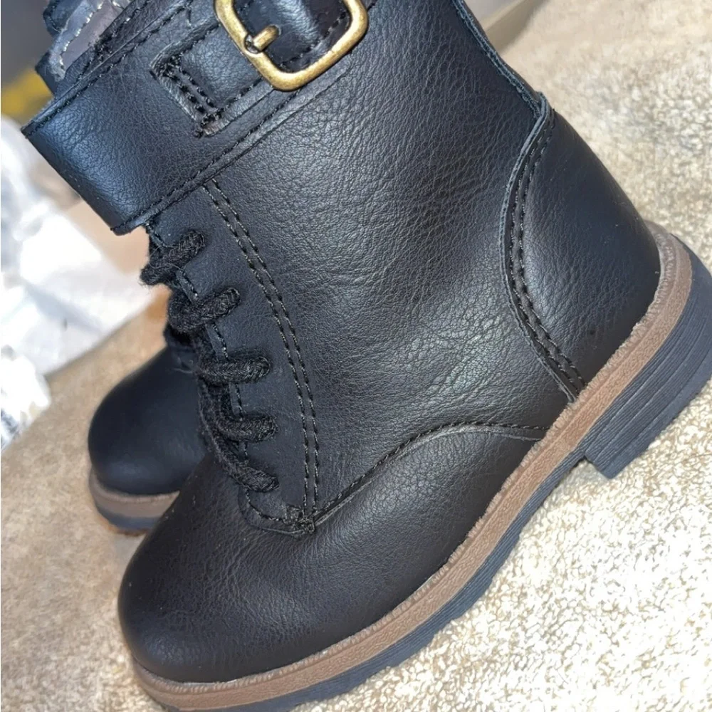 Toddler‎ Girl Black Zippered Boots size 5